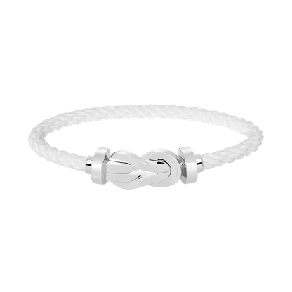 [baslovejewels]CHANCE LARGE 8 FIGURE BUCKLE NO DIAMOND BRACELET SILVER