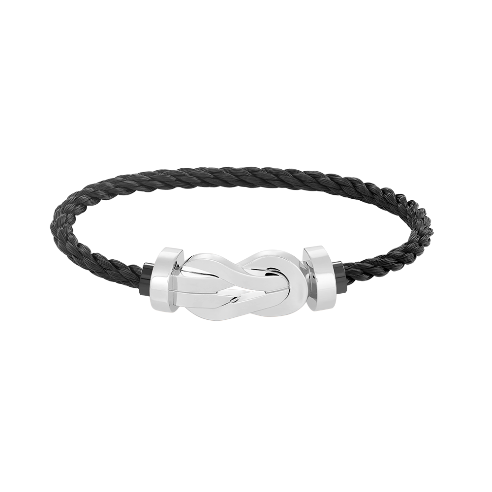 [baslovejewels]CHANCE LARGE 8 FIGURE BUCKLE NO DIAMOND BRACELET SILVER