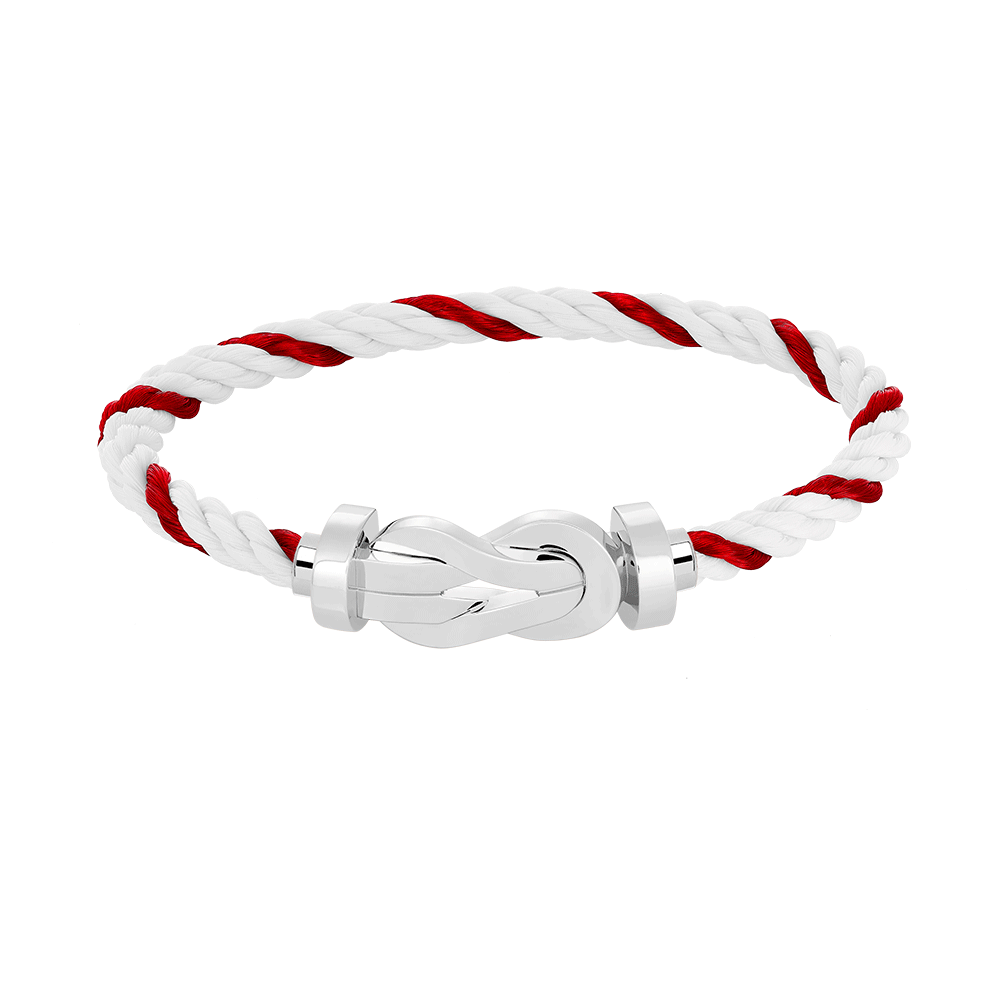 [baslovejewels]CHANCE LARGE 8 FIGURE BUCKLE NO DIAMOND BRACELET SILVER
