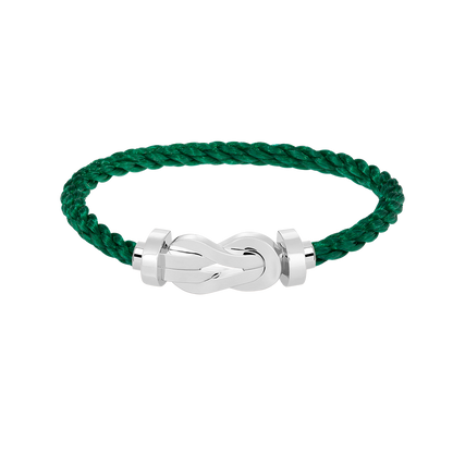 [baslovejewels]CHANCE LARGE 8 FIGURE BUCKLE NO DIAMOND BRACELET SILVER