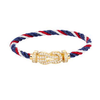 [baslovejewels]CHANCE LARGE 8 FIGURE BUCKLE FULLDIAMOND BRACELET GOLD