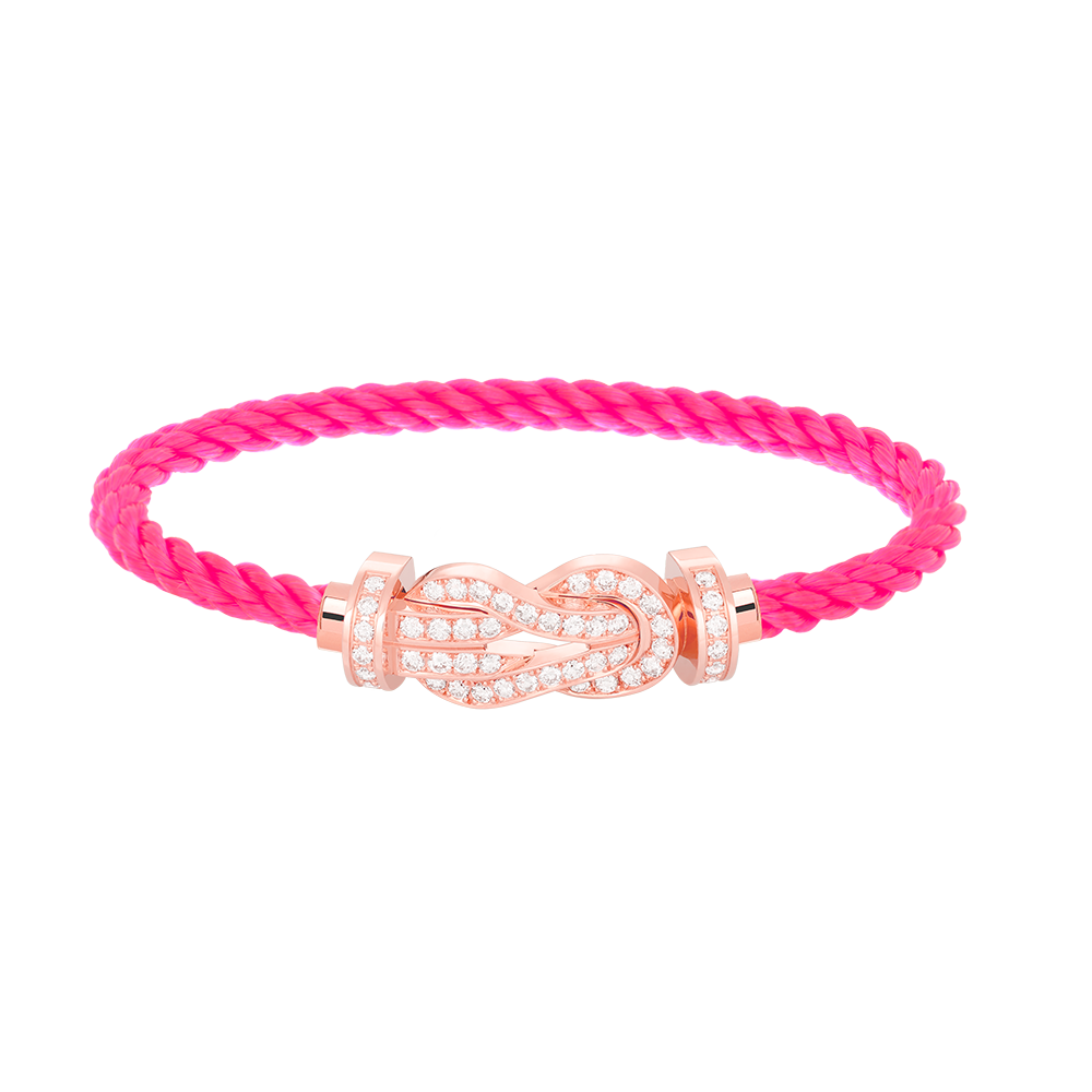 [baslovejewels]CHANCE LARGE 8 FIGURE BUCKLE FULL DIAMOND BRACELET ROSE GOLD