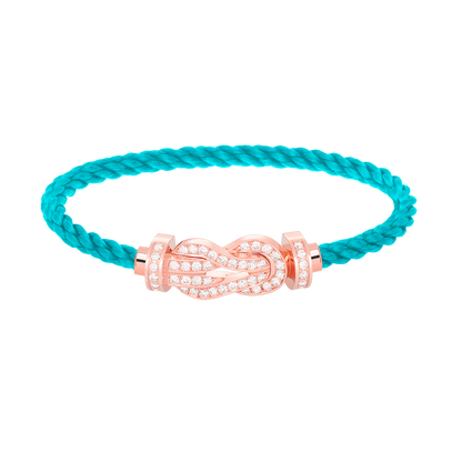 [baslovejewels]CHANCE LARGE 8 FIGURE BUCKLE FULL DIAMOND BRACELET ROSE GOLD