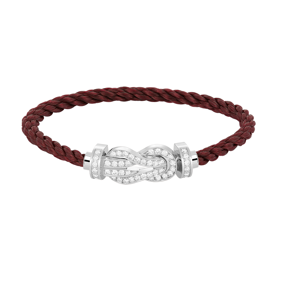 [baslovejewels]CHANCE LARGE 8 FIGURE BUCKLE FULL DIAMOND BRACELET SILVER