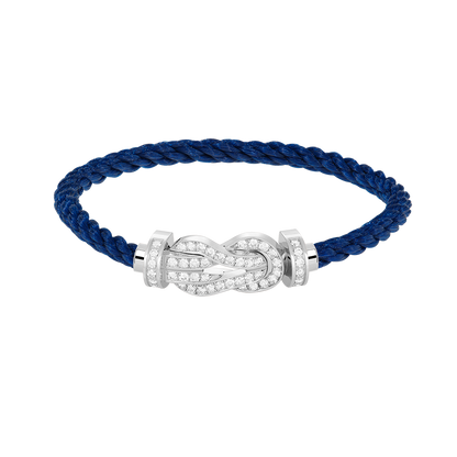 [baslovejewels]CHANCE LARGE 8 FIGURE BUCKLE FULL DIAMOND BRACELET SILVER