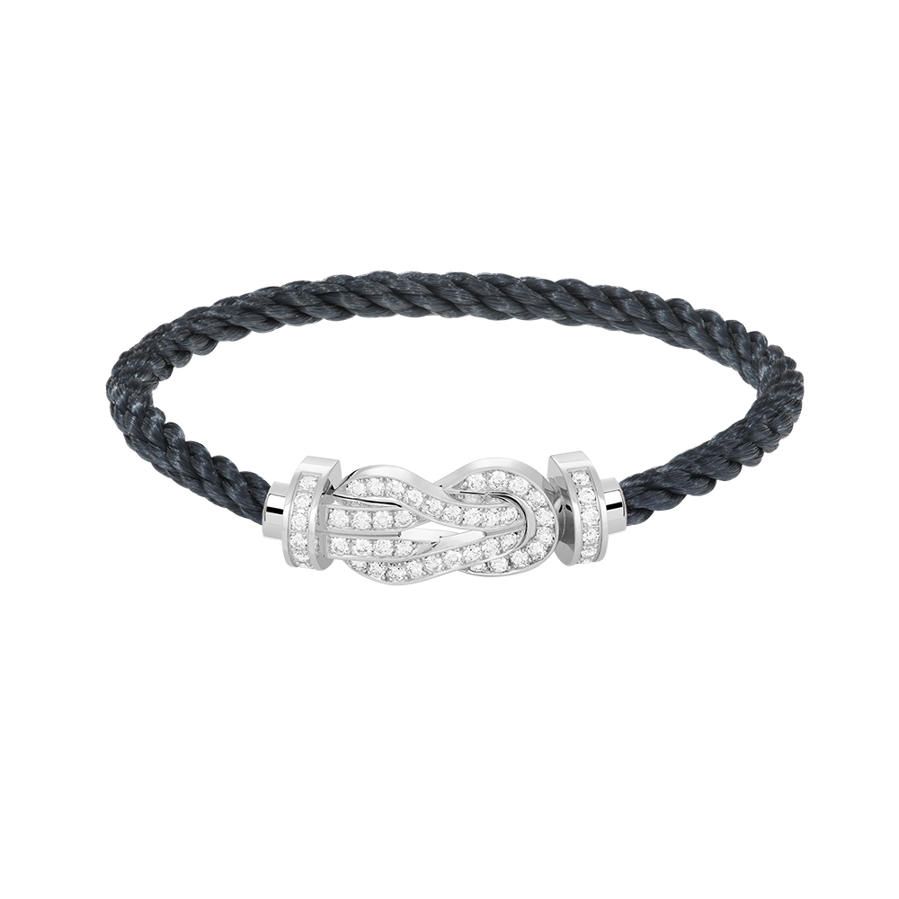 [baslovejewels]CHANCE LARGE 8 FIGURE BUCKLE FULL DIAMOND BRACELET SILVER