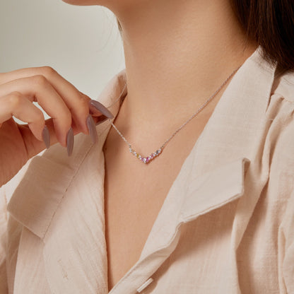 [baslovejewels]Dazzling Rainbow Necklace