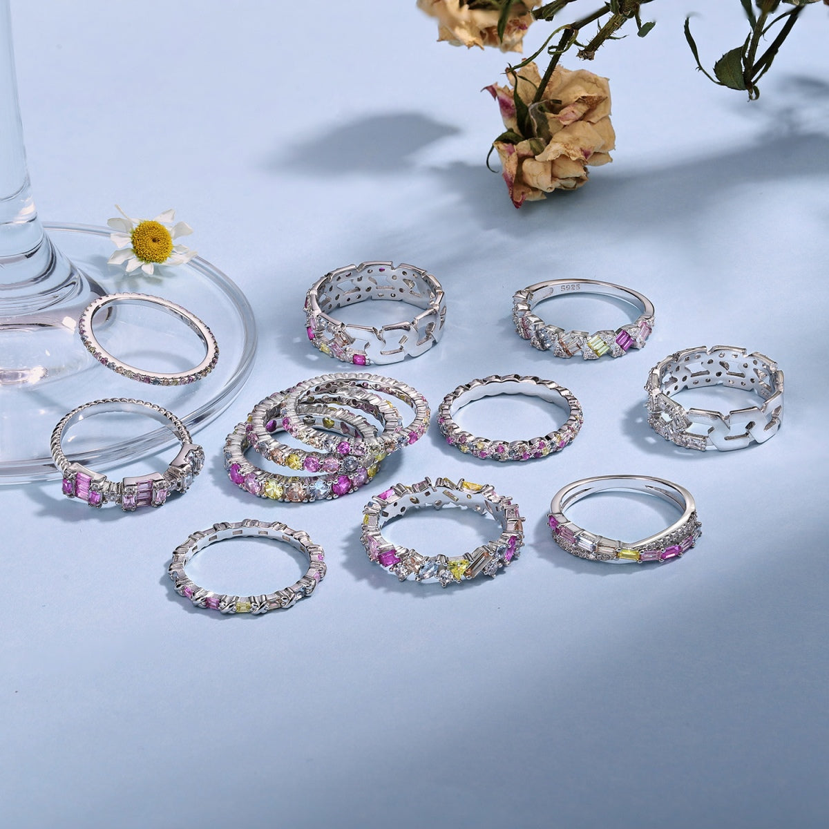 [baslovejewels]Exquisite Colorful Round Cut Party Ring