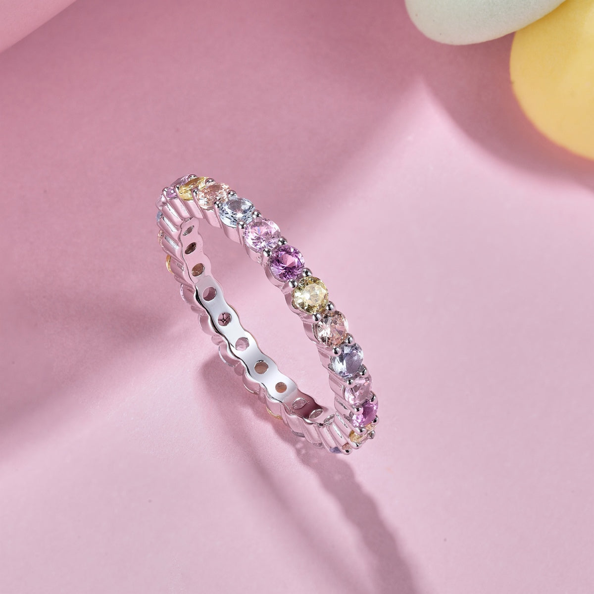 [baslovejewels]Dazzling Resplendent Round Cut Party Ring