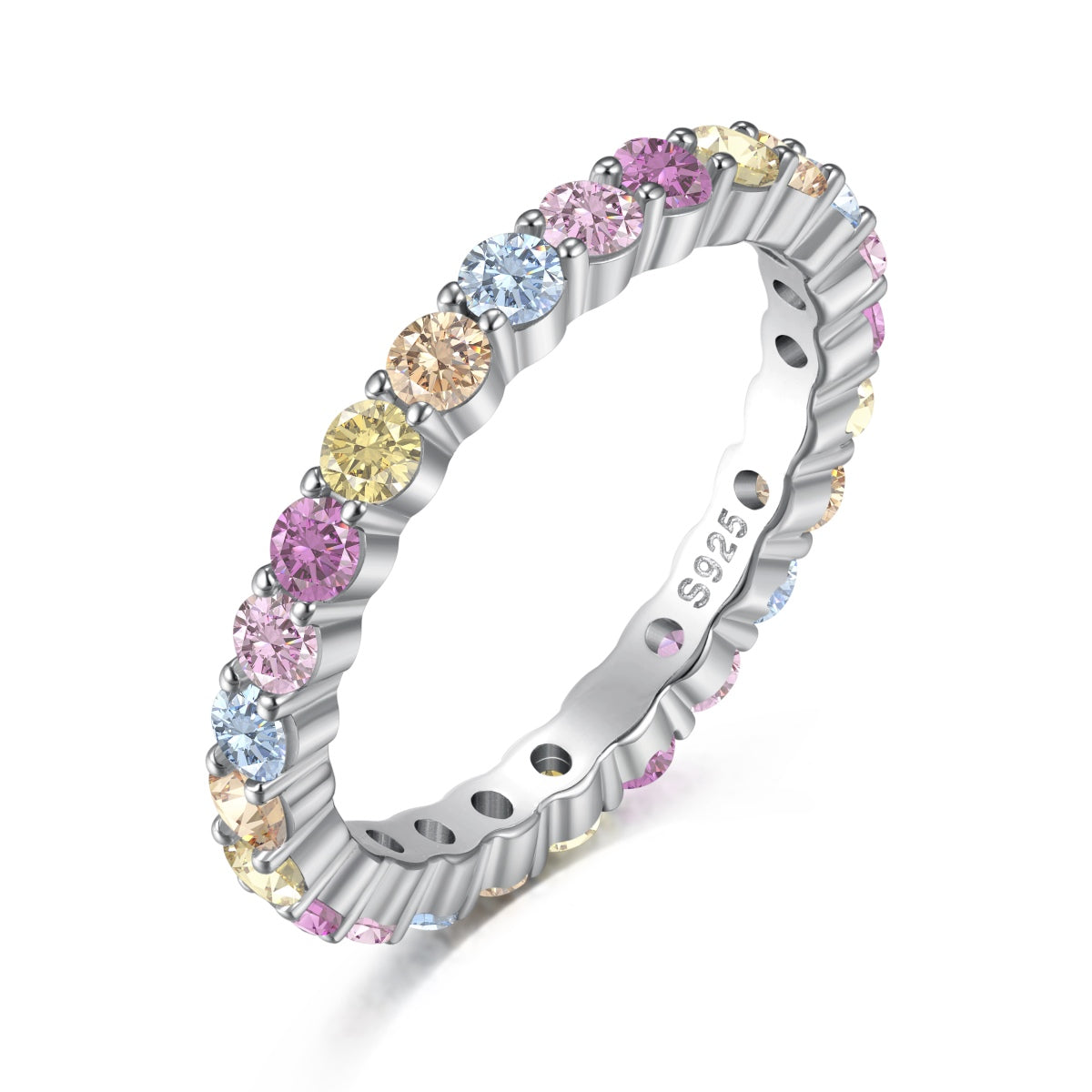 [baslovejewels]Dazzling Resplendent Round Cut Party Ring