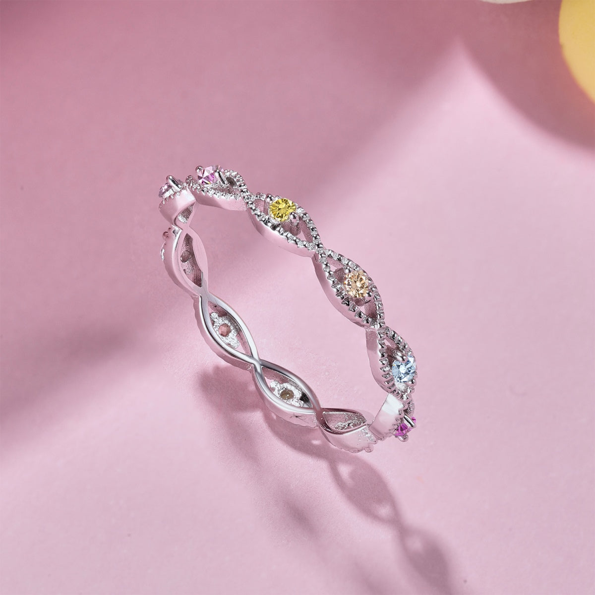 [baslovejewels]Elegant Energetic Round Cut Daily Ring