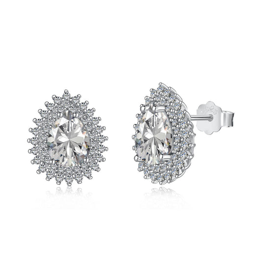[baslovejewels]Delicate Gorgeous Pear Cut Daily Earrings