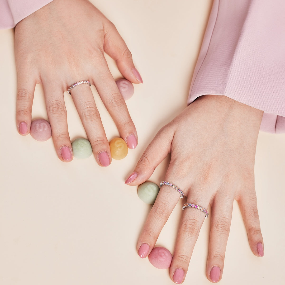 [baslovejewels]Unique Scintillating Round Cut Daily Ring