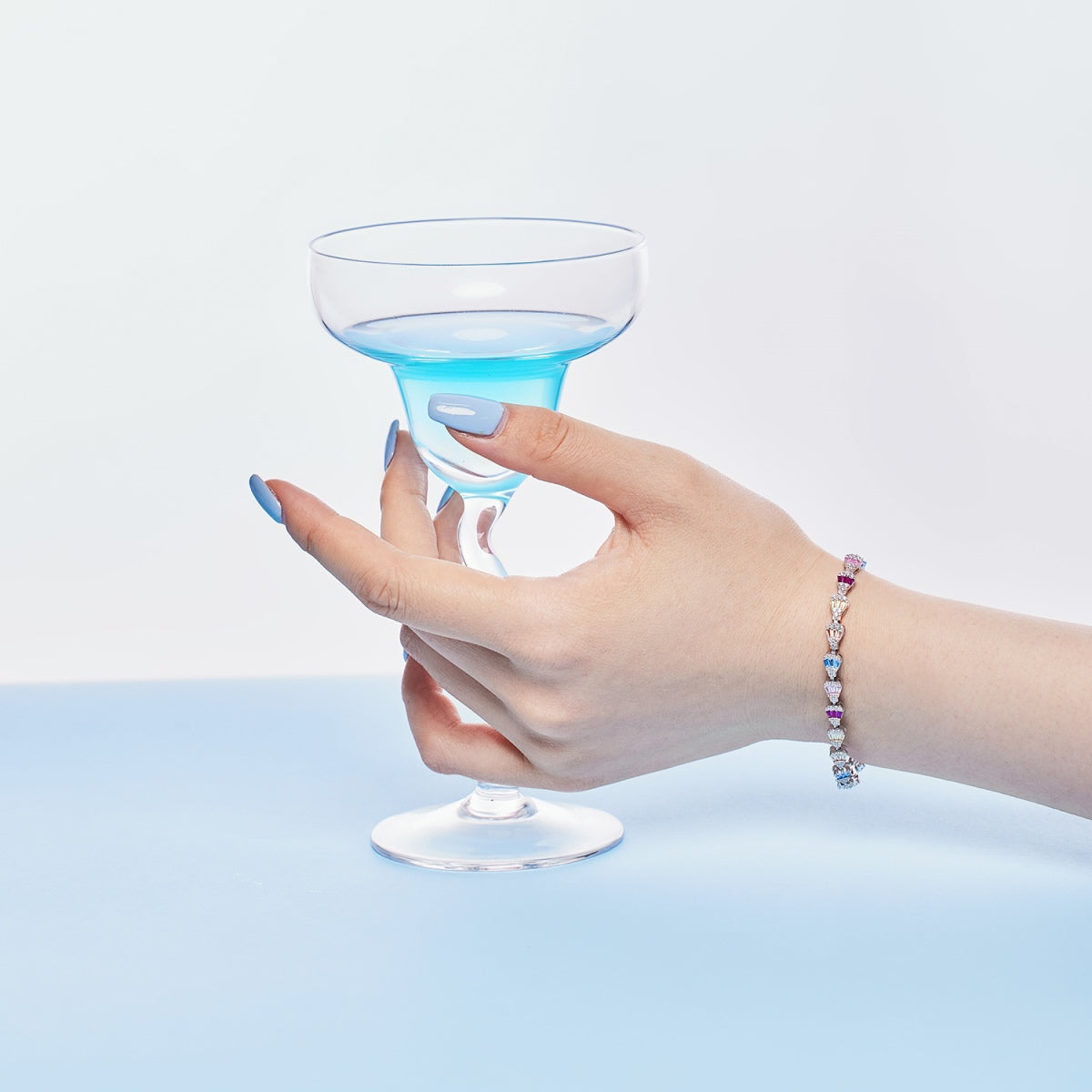 [baslovejewels]Radiant Water Drop Shape Daily Bracelet