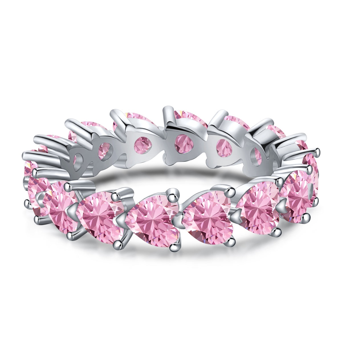 [baslovejewels]0.25 Carat Radiant Romance Heart Cut Lover Ring