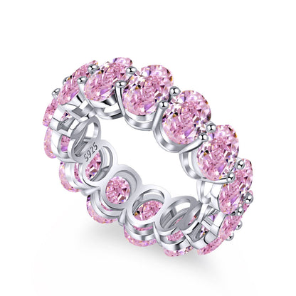 [baslovejewels]Dainty Elongated Cushion Cut Tennis Ring
