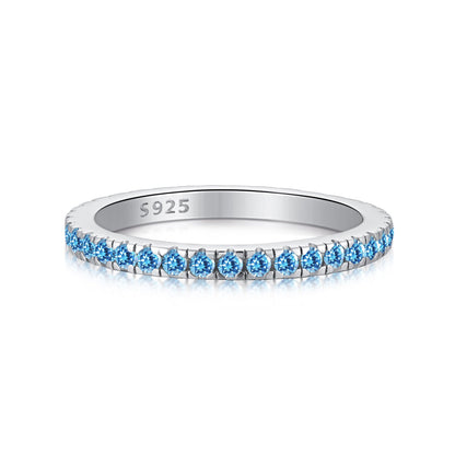 [baslovejewels]Delicate Sparkling Round Cut Daily Ring