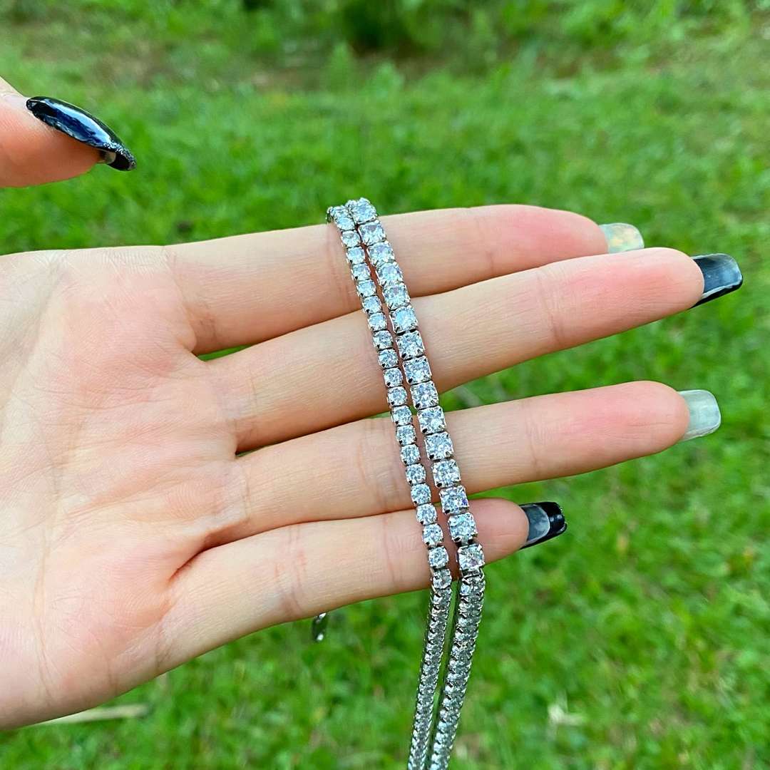 [baslovejewels]Elegant Tennis Chain Necklace