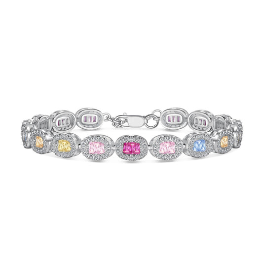 [baslovejewels]Exquisite Ornate Emerald Cut Daily Bracelet