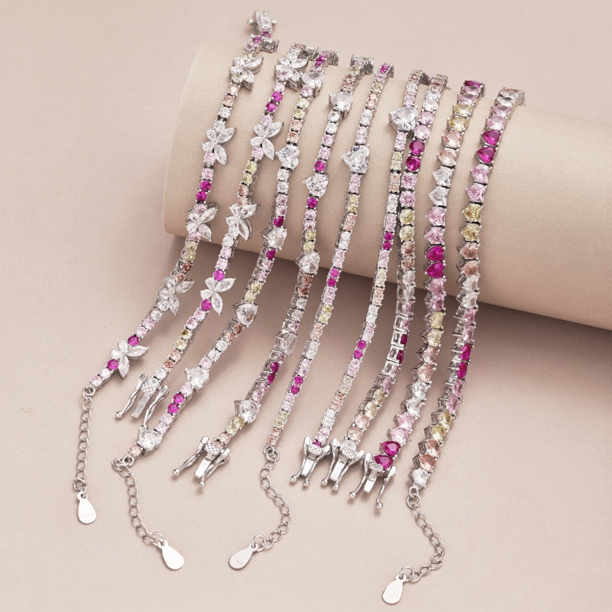 [baslovejewels]Delicate Colorful Emerald Cut Party Bracelet