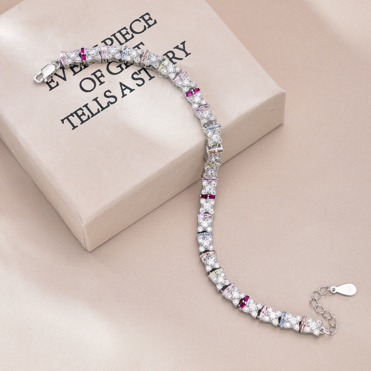 [baslovejewels]Unique Colorful Flower Shape Daily Bracelet