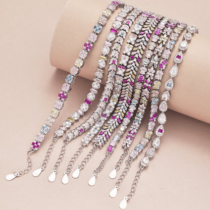 [baslovejewels]Unique Colorful Flower Shape Daily Bracelet