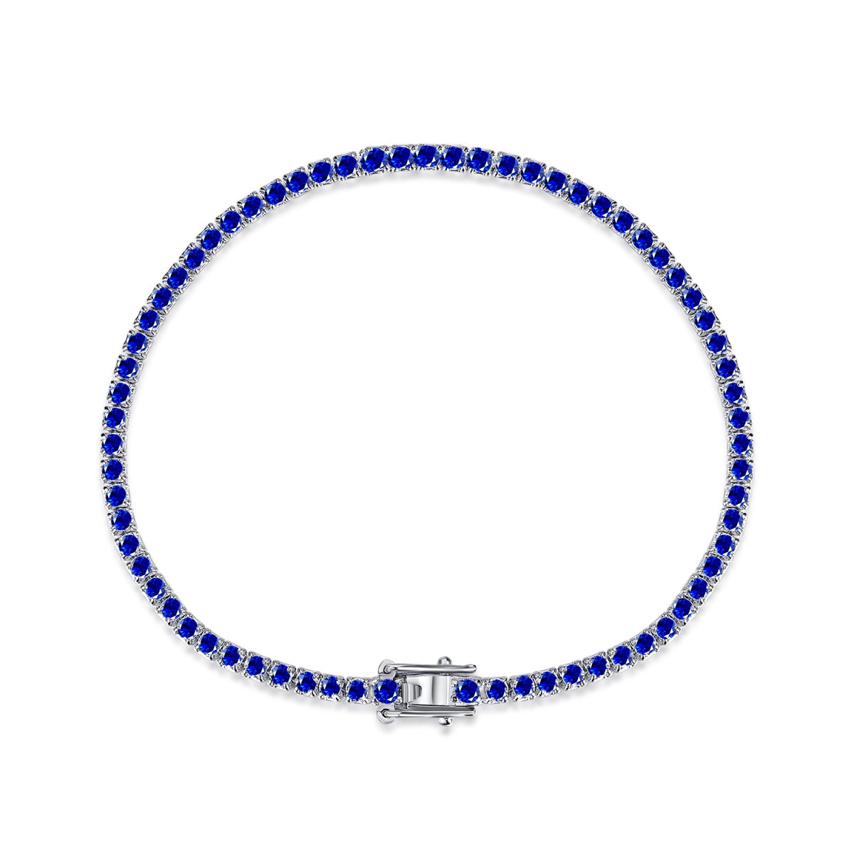 [baslovejewels]Dazzling Colorful Round Cut Daily Bracelet