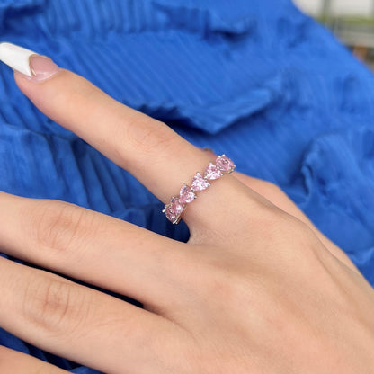[baslovejewels]0.25 Carat Radiant Romance Heart Cut Lover Ring