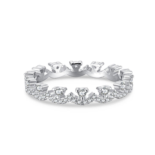 [baslovejewels]Elegant Resplendent Round Shape Party Ring