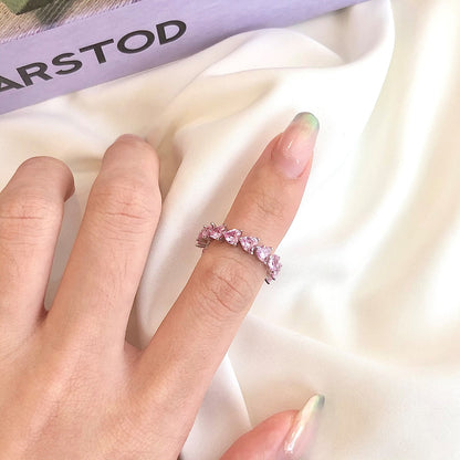 [baslovejewels]0.25 Carat Radiant Romance Heart Cut Lover Ring