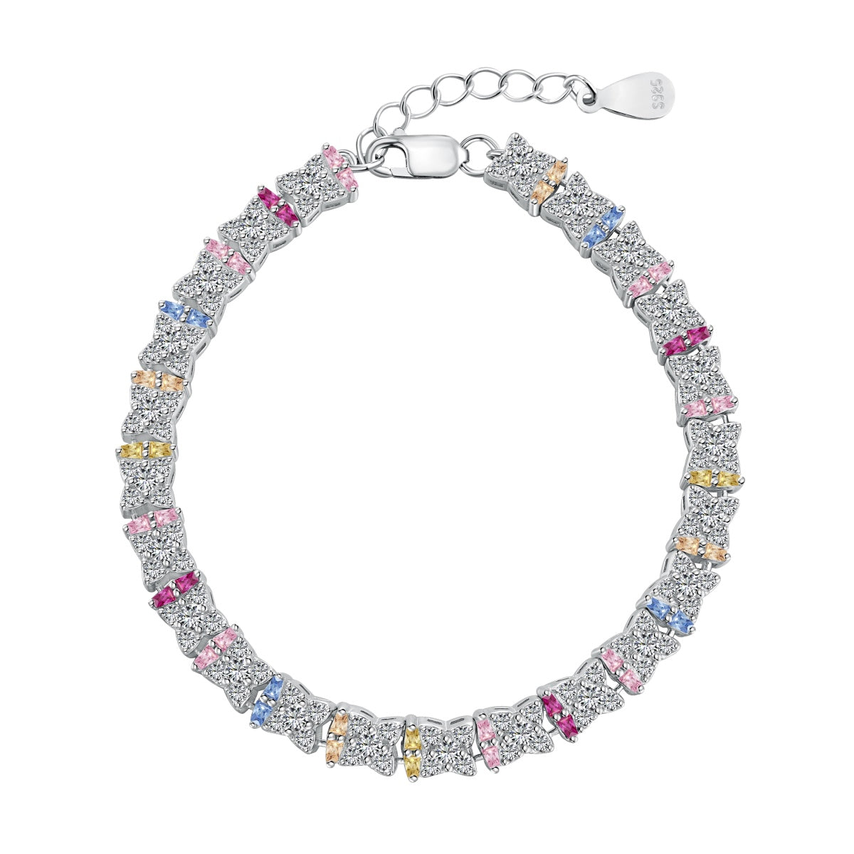 [baslovejewels]Unique Colorful Flower Shape Daily Bracelet