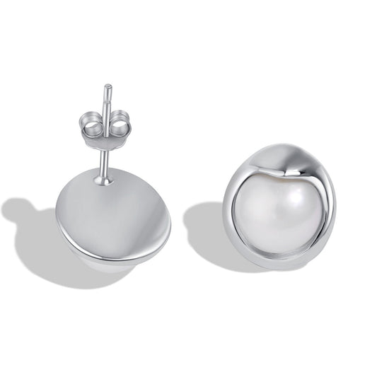 [baslovejewels]Dainty Bread Pearl Earrings