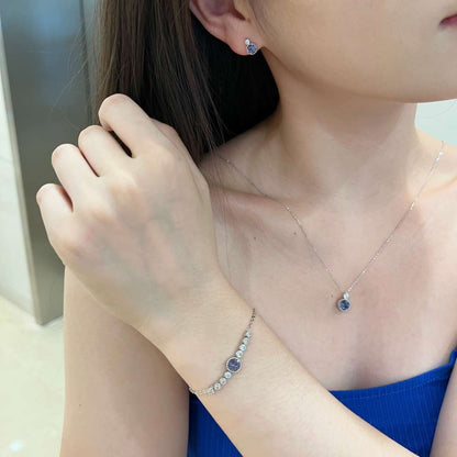 [baslovejewels]Luxurious Heart Of The Ocean Bracelet