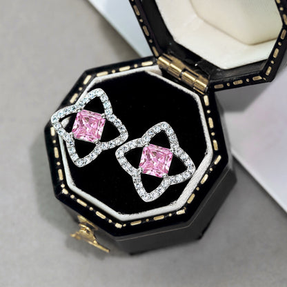 [baslovejewels]Elegant Star Shape Princess Cut Daily Earrings
