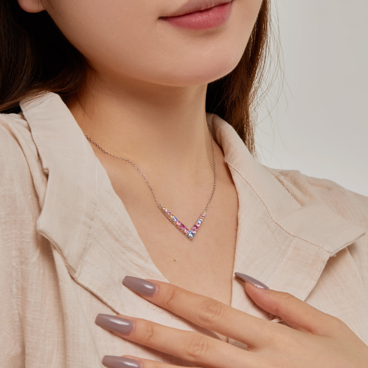 [baslovejewels]Ornate Round Cut Necklace