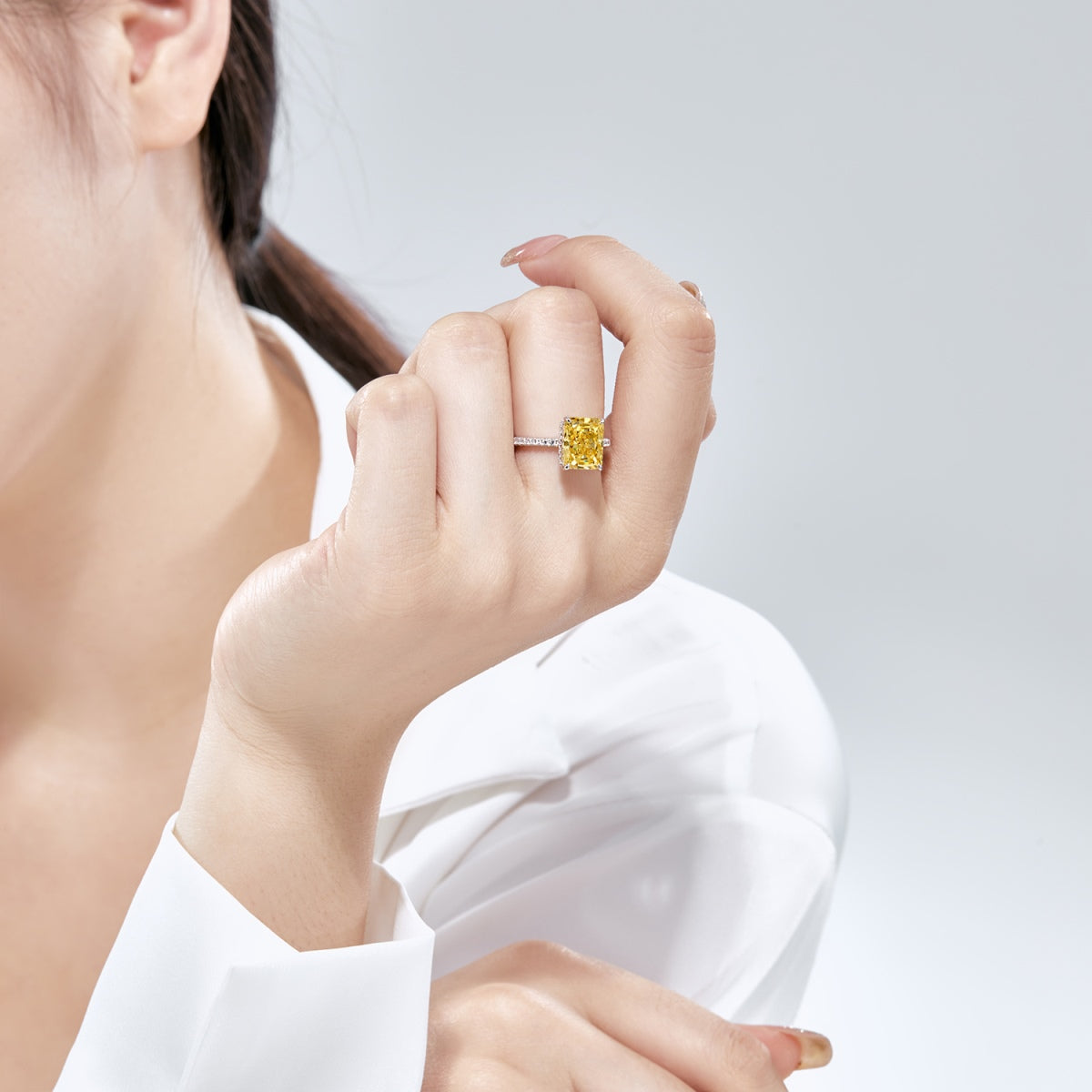 [baslovejewels]4.0 Carat Luxurious Engagement Ring