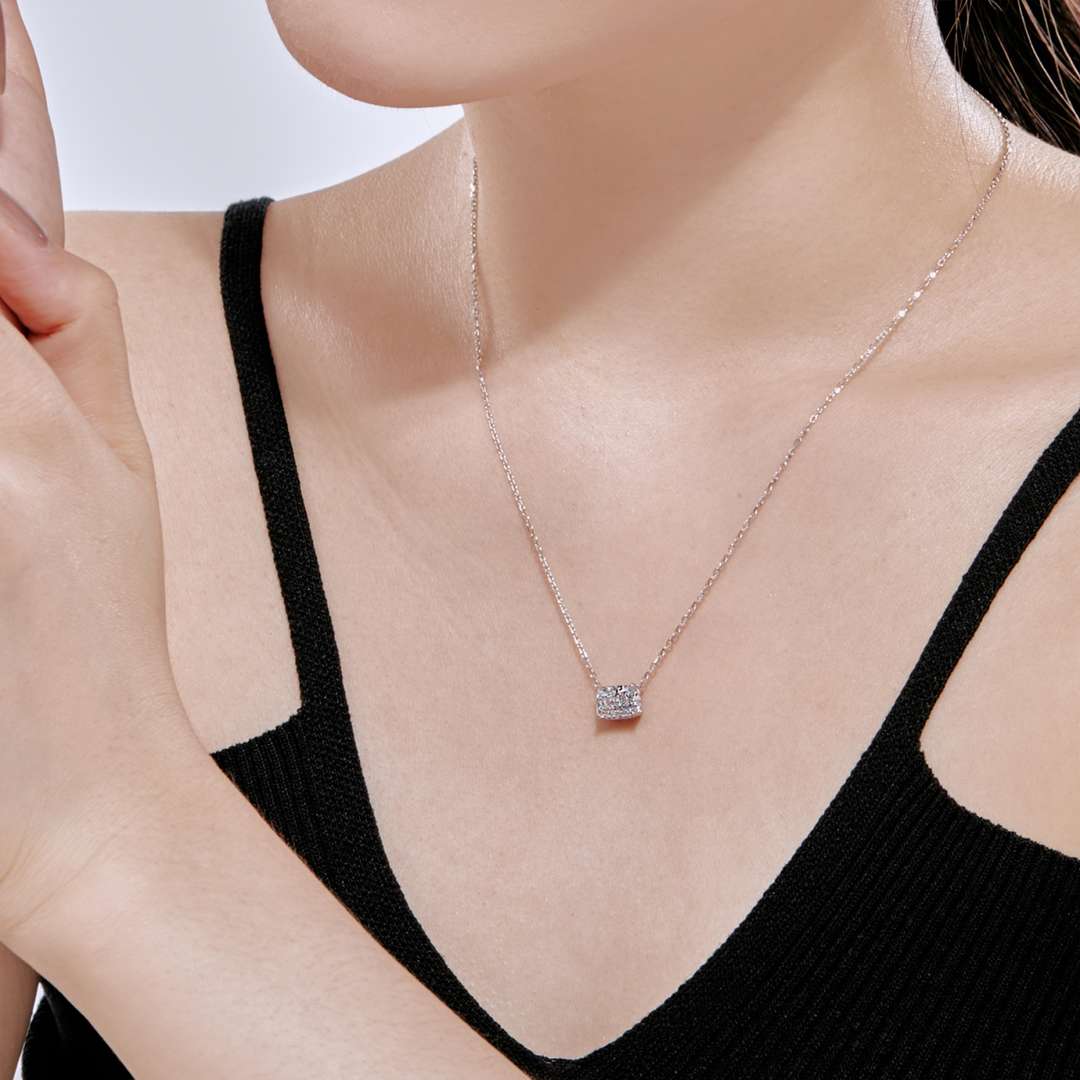 [baslovejewels]Luxurious Square Shape Colorful Necalack