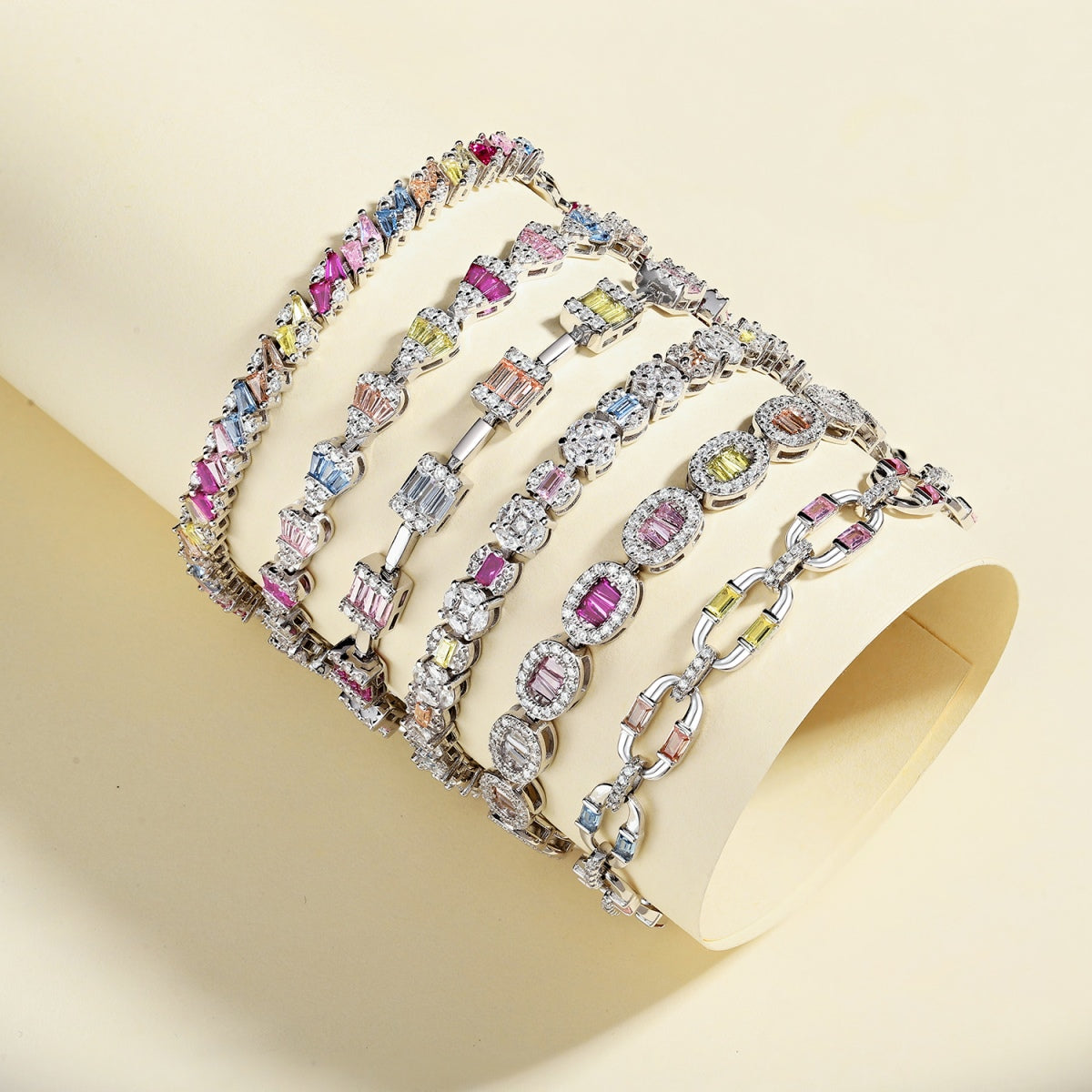 [baslovejewels]Radiant Water Drop Shape Daily Bracelet