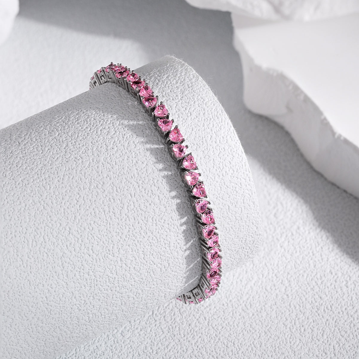 [baslovejewels]Dazzling Romantic Heart Shape Lover Bracelet