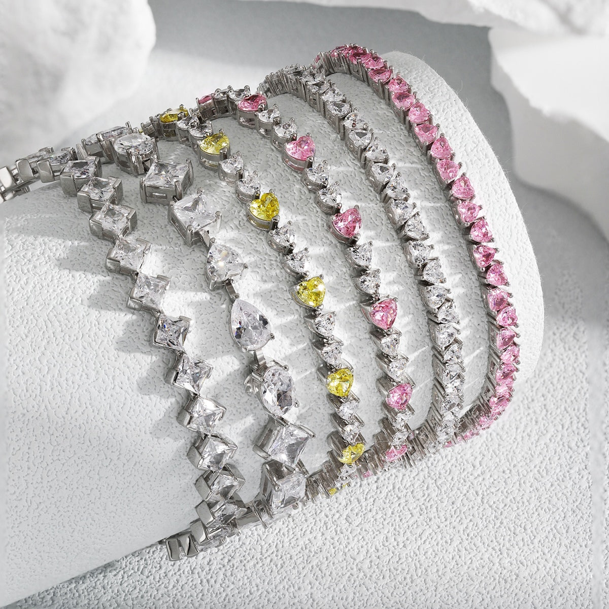 [baslovejewels]Unique Exquisite Multi Cut Daily Bracelet
