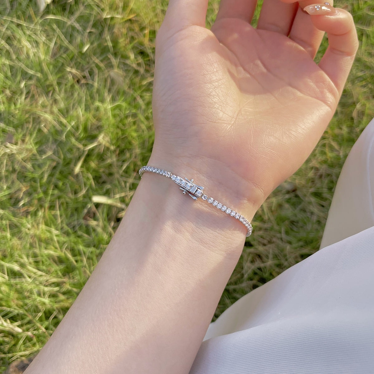 [baslovejewels]Radiant Colorful Round Cut Party Bracelet