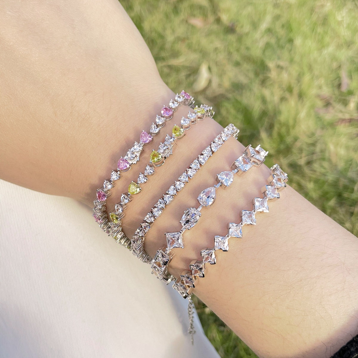 [baslovejewels]Unique Exquisite Multi Cut Daily Bracelet