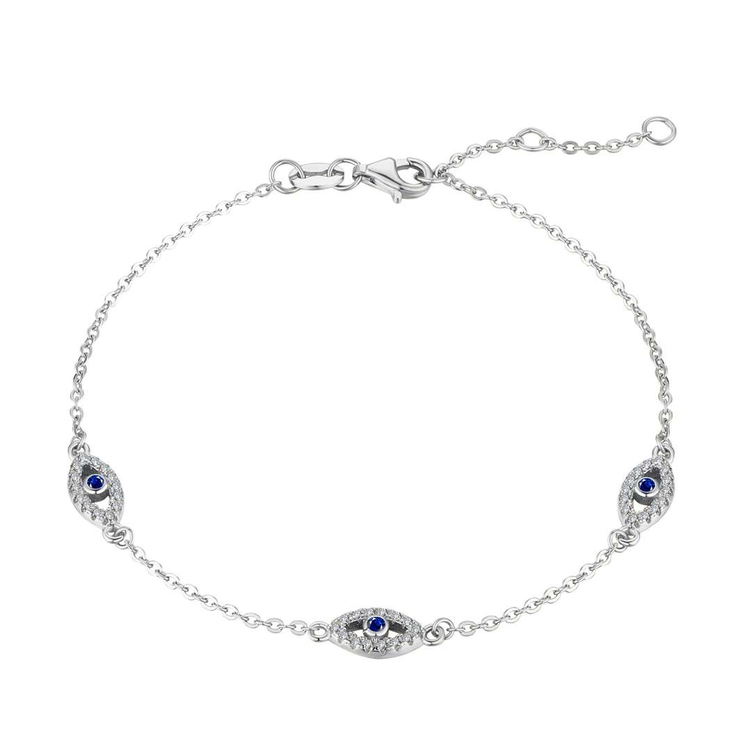 [baslovejewels]Evil Eye Shape Pendent Necklace