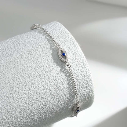 [baslovejewels]Evil Eye Shape Pendent Necklace