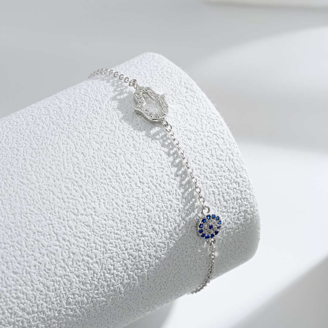 [baslovejewels]Gost Shape & Round Shape Necklace