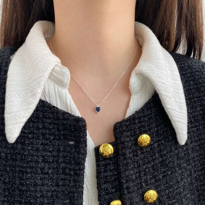 [baslovejewels]Ornate Heart Shape Necklace