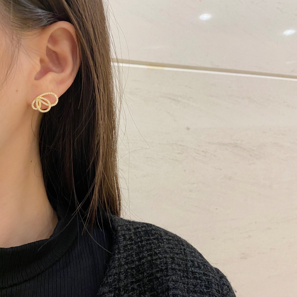 [baslovejewels]Exquisite Butterfly Shape Earrings