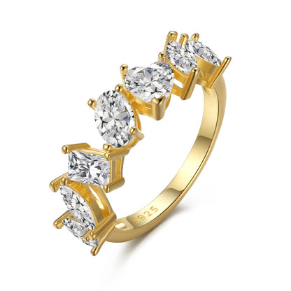 [baslovejewels]Delicate Multi Cut Ring