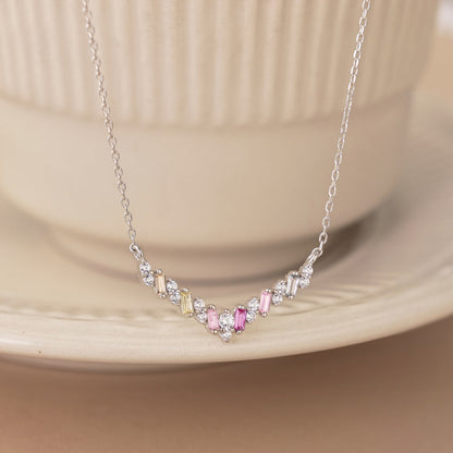 [baslovejewels]Dazzling Rainbow Necklace