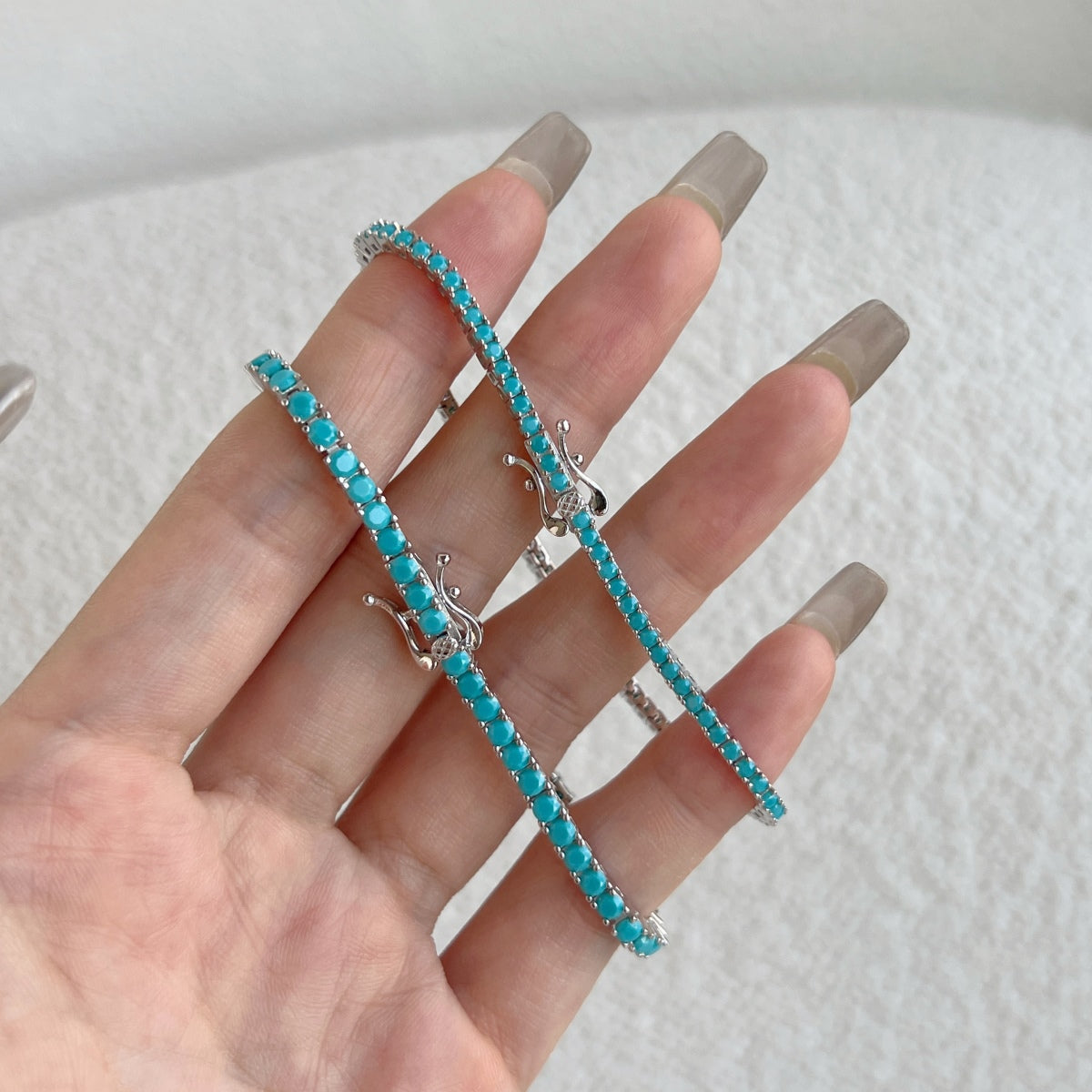 [baslovejewels]Dazzling Exquisite Round Cut Daily Bracelet